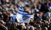 7 September 2008; A Waterford flag in the crowd. GAA Hurling All-Ireland Senior Championship Final, Kilkenny v Waterford, Croke Park, Dublin. Picture credit: Ray McManus / SPORTSFILE