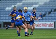 4 July 2015; Ali Twomey, Dublin, in action against Ciannait Walsh, left, and Mairéad Teehan, Tipperary. Liberty Insurance Camogie Championship, Dublin v Tipperary. O'Moore Park, Portlaoise, Co. Laois. Picture credit: Dáire Brennan / SPORTSFILE