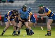 4 July 2015; Siobhán Kehoe, Dublin, in action against Sabrina Larkin, Tipperary. Liberty Insurance Camogie Championship, Dublin v Tipperary. O'Moore Park, Portlaoise, Co. Laois. Picture credit: Dáire Brennan / SPORTSFILE