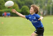 8 July 2015; Kane Douglas and Mick Kearney of Leinster Rugby came out to the Bank of Ireland Summer Camp to meet up with some local young rugby talent in Kilkenny RFC. Pictured is Oisin Barry in action during the camp. Kilkenny RFC, Kilkenny. Picture credit: Seb Daly / SPORTSFILE