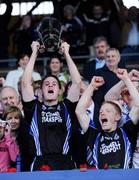 28 September 2008; Sarsfields captain Kieran Murphy lifts the Sean Murphy cup after victory over Bride Rovers. Cork County Senior Hurling Final, Sarsfields v Bride Rovers, Pairc Ui Chaoimh, Cork. Picture credit: Pat Murphy / SPORTSFILE