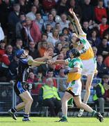 28 September 2008; Michael Collins, Bride Rovers, supported by team-mate Donal Ryan, in action against Conor O'Sullivan, Sarsfields. Cork County Senior Hurling Final, Sarsfields v Bride Rovers, Pairc Ui Chaoimh, Cork. Picture credit: Pat Murphy / SPORTSFILE