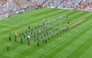 7 September 2008; The Kilkenny and Waterford players march behind the Artane Band during the pre-match parade. GAA Hurling All-Ireland Senior Championship Final, Kilkenny v Waterford, Croke Park, Dublin. Picture credit: Ray McManus / SPORTSFILE