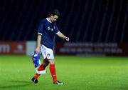 30 September 2008; St. Patrick Athletic's Jason Gavin shows his disappointment as he leaves the field after the game. UEFA Cup First Round 2nd leg, St. Patrick's Athletic v Hertha Berlin, RDS, Dublin. Picture credit: Pat Murphy / SPORTSFILE
