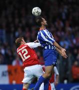 30 September 2008; Josip Simunic, Hertha Berlin, in action against Glen Fitzpatrick, St. Patrick's Athletic. UEFA Cup First Round 2nd leg, St. Patrick's Athletic v Hertha Berlin, RDS, Dublin. Picture credit: Pat Murphy / SPORTSFILE