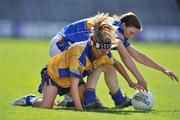 28 September 2008; Aine Kelly, Clare, in action against Clare Carroll, Tipperary. TG4 All-Ireland Ladies Intermediate Football Championship Final, Clare v Tipperary, Croke Park, Dublin. Picture credit: David Maher / SPORTSFILE