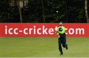 10 July 2015; Andrew Balbirnie, Ireland, catches the ball to take the wicket of Craig Williams, Namibia. ICC World Twenty20 Qualifier 2015, Ireland v Namibia. Stormont, Belfast. Picture credit: Oliver McVeigh / ICC / SPORTSFILE