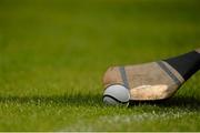 5 July 2015; A general view of a hurl and sliotar. GAA Hurling All-Ireland Senior Championship, Round 1, Westmeath v Limerick. Cusack Park, Mullingar, Co. Westmeath. Picture credit: Piaras Ó Mídheach / SPORTSFILE