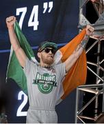 10 July 2015; Conor McGregor ahead of his UFC 189 Interim Featherweight Title fight against Chad Mendes. MGM Grand Garden Arena, Las Vegas, USA. Picture credit: Esther Lin / SPORTSFILE