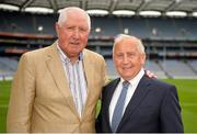 11 July 2015; Meath legend Seán Boylan and Dublin great Paddy Cullen were at today’s Bord Gáis Energy Legends Tour at Croke Park where they relived some of the most memorable moments from their GAA careers. All Bord Gáis Energy Legends Tours include a trip to the GAA Museum, which is home to many exclusive exhibits, including the official GAA Hall of Fame. For booking and ticket information about the GAA legends for this summer’s tours visit www.crokepark.ie/gaa-museum. Croke Park, Dublin. Picture credit: Piaras Ó Mídheach / SPORTSFILE