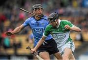 11 July 2015; Nickie Quaid, Limerick, in action against Mark Schutte, Dublin. GAA Hurling All-Ireland Senior Championship, Round 2, Dublin v Limerick, Semple Stadium, Thurles, Co. Tipperary. Picture credit: Eóin Noonan / SPORTSFILE