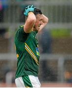 11 July 2015; A dejected Andrew Tormey, Meath, at the final whistle. GAA Football All-Ireland Senior Championship, Round 2B, Tyrone v Meath, Healy Park, Omagh, Co. Tyrone. Picture credit: Brendan Moran / SPORTSFILE