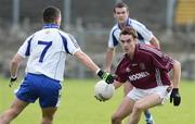 5 October 2008; Enda McKeague, Slaughtneil, in action against Michael McIver, Ballinderry. Derry County Senior Football Final, Slaughtneil v Ballinderry, Celtic Park, Derry. Picture credit: Oliver McVeigh / SPORTSFILE