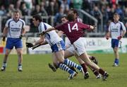 5 October 2008; Kevin McGuckin, Ballinderry, in action against Enda McKeague, Slaughtneil. Derry County Senior Football Final, Slaughtneil v Ballinderry, Celtic Park, Derry. Picture credit: Oliver McVeigh / SPORTSFILE