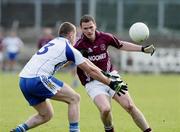 5 October 2008; Paul Bradley, Slaughtneil, in action against Niall McCusker, Ballinderry. Derry County Senior Football Final, Slaughtneil v Ballinderry, Celtic Park, Derry. Picture credit: Oliver McVeigh / SPORTSFILE