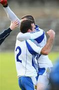 5 October 2008; Martin Harney and Darren Conway, Ballinderry, celebrate at the final whistle. Derry County Senior Football Final, Slaughtneil v Ballinderry, Celtic Park, Derry. Picture credit: Oliver McVeigh / SPORTSFILE