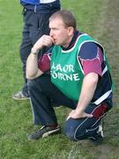 5 October 2008; A dejected Slaughtneil manager John Rafferty after the game. Derry County Senior Football Final, Slaughtneil v Ballinderry, Celtic Park, Derry. Picture credit: Oliver McVeigh / SPORTSFILE