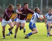 5 October 2008; Colin Devlin, Ballinderry, in action against Barry McGuigan, Slaughtneil. Derry County Senior Football Final, Slaughtneil v Ballinderry, Celtic Park, Derry. Picture credit: Oliver McVeigh / SPORTSFILE