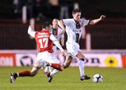 6 October 2008; Daryl Fordyce, Glentoran, in action against Gary Dempsey, St Patrick's Athletic. Setanta Sports Cup, Group Two, Glentoran v St Patrick's Athletic. The Oval, Belfast, Co. Antrim. Picture credit; Paul Mohan / SPORTSFILE
