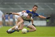 11 July 2015; Niall Kelly, Kildare, in action against, Colm Smyth, Longford. GAA Football All-Ireland Senior Championship, Round 3A, Longford v Kildare, Cusack Park, Mullingar, Co. Westmeath. Picture credit: Matt Browne / SPORTSFILE