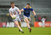 11 July 2015; Eoghan O’Flaherty, Kildare, in action against, Ronan McEntire, Longford. GAA Football All-Ireland Senior Championship, Round 3A, Longford v Kildare, Cusack Park, Mullingar, Co. Westmeath. Picture credit: Matt Browne / SPORTSFILE