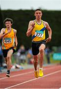 11 July 2015; Aaron Sexton, North Down A.C., Co. Down, competing in the Boys U16 100m at the GloHealth Juvenile Track and Field Championships. Harriers Stadium, Tullamore, Co. Offaly. Picture credit: Sam Barnes / SPORTSFILE
