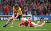 11 July 2015; Brian Lawton,Cork, in action against Tony Kelly, Clare. GAA Hurling All-Ireland Senior Championship, Round 2, Clare v Cork, Semple Stadium, Thurles, Co. Tipperary. Picture credit: Ray McManus / SPORTSFILE