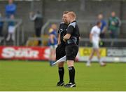 11 July 2015; Referee Derek O'Mahony with linesman Barry Cassidy before sending off Longford's Diarmuid Masterson. GAA Football All-Ireland Senior Championship, Round 3A, Longford v Kildare, Cusack Park, Mullingar, Co. Westmeath. Picture credit: Matt Browne / SPORTSFILE