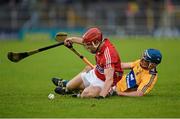 11 July 2015; Bill Cooper, Cork, in action against Conor Ryan, Clare. GAA Hurling All-Ireland Senior Championship, Round 2, Clare v Cork. Semple Stadium, Thurles, Co. Tipperary. Picture credit: Stephen McCarthy / SPORTSFILE