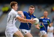 12 July 2015; Rory Feely, Kildare, in action against Conor Berry, Longford. Electric Ireland Leinster GAA Football Minor Championship Final, Longford v Kildare, Croke Park, Dublin. Picture credit: Brendan Moran / SPORTSFILE