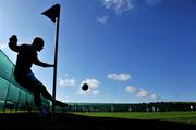 8 October 2008; Anthony Stokes, Republic of Ireland, takes a corner kick during senior challenge team training. Gannon Park, Malahide, Dublin. Picture credit: David Maher / SPORTSFILE
