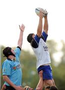 11 October 2008; Cork Constitution's Billy Holland wins possession in the lineout against UCD's Mark Flanagan. AIB League Division 1, UCD v Cork Constitution, Belfield Bowl, UCD, Dublin. Picture credit: Matt Browne / SPORTSFILE