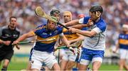 12 July 2015; James Woodlock, Tipperary, in action against Barry Coughlan, right, and Philip Mahony, Waterford. Munster GAA Hurling Senior Championship Final, Tipperary v Waterford, Semple Stadium, Thurles, Co. Tipperary. Picture credit: Ray McManus / SPORTSFILE