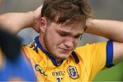 12 July 2015; A dejected Ultan Harney, Roscommon, after the game. GAA Football All-Ireland Senior Championship, Round 3A, Fermamagh v Roscommon, Brewster Park, Fermanagh. Photo by Sportsfile