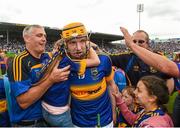 12 July 2015; Lar Corbett, Tipperary, is congratulated by supporters following their victory. Munster GAA Hurling Senior Championship Final, Tipperary v Waterford. Semple Stadium, Thurles, Co. Tipperary. Picture credit: Stephen McCarthy / SPORTSFILE