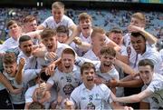 12 July 2015; The Kildare players celebrate after the game. Electric Ireland Leinster GAA Football Minor Championship Final, Longford v Kildare, Croke Park, Dublin. Picture credit: Cody Glenn / SPORTSFILE