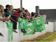 14 July 2015; Young Ireland fans wait for the Ireland squad training session. Sportsground, Galway. Picture credit: Seb Daly / SPORTSFILE