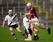 12 October 2008; Aaron Graffin, Cushendall Ruairi Og's, in action against Felim Kelly, Dungiven Kevin Lynchs. AIB Ulster Club Senior Hurling Championship Semi-Final, Dungiven Kevin Lynchs v Cushendall Ruairi Og's, Casement Park, Belfast, Co. Antrim. Picture credit: Oliver McVeigh / SPORTSFILE