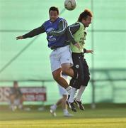 13 October 2008; Republic of Ireland's Andy Reid, left, in action against team-mate Stephen Hunt during squad training. Gannon Park, Malahide, Co. Dublin. Picture credit: David Maher / SPORTSFILE