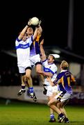13 October 2008; St Vincent's Hugh Coughlan, supported by team-mate Ger Brennan, right, wins possession against Kilmacud Crokes' Darren Magee and Liam McBarron, right. Dublin Senior Football Semi-Final, St Vincent's v Kilmacud Crokes, Parnell Park, Dublin. Picture credit: Pat Murphy / SPORTSFILE