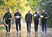14 October 2008; At the Opel Kit for Clubs Initiative launch 2009 were, from left, Wexford hurler Keith Rossiter, Dublin footballer Alan Brogan, Tyrone football manager Mickey Harte, Armagh footballer Enda McNulty and Dublin footballer Colin Moran. St Stephen's Green, Dublin. Photo by Sportsfile