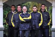 14 October 2008; At the Opel Kit for Clubs Initiative launch 2009 were, from left, Wexford hurler Keith Rossiter, Armagh footballer Enda McNulty, Tyrone football manager Mickey Harte and Dublin footballers Alan Brogan and Colin Moran. St Stephen's Green, Dublin. Photo by Sportsfile