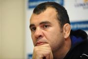 14 October 2008; Leinster head coach Michael Cheika during a press conference. David Lloyd Riverview, Clonskeagh, Co. Dublin. Picture credit: Pat Murphy / SPORTSFILE