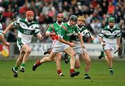 12 October 2008; Enda Meagher, Rathdowney/Errill, in action against Cahir Healy, Portlaoise. Laois County Senior Hurling Final, O'Moore Park, Portlaoise, Co. Laois. Picture credit: Stephen McCarthy / SPORTSFILE