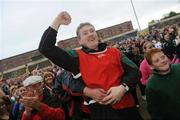 12 October 2008; Rathdowney/Errill manager Paul Murphy celebrates his side's victory. Laois County Senior Hurling Final, O'Moore Park, Portlaoise, Co. Laois. Picture credit: Stephen McCarthy / SPORTSFILE