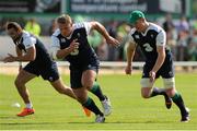 14 July 2015; Ireland's Paul O'Connell, right, Nathan White, centre, and Dave Kearney during squad training. Sportsground, Galway. Picture credit: Seb Daly / SPORTSFILE