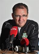 15 July 2015; Shamrock Rovers' manager Pat Fenlon during a media event ahead of their Europa League game against Odds BK. Tallaght Stadium, Tallaght, Co. Dublin. Picture credit: Cody Glenn / SPORTSFILE