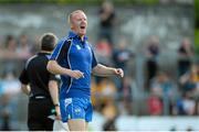 15 July 2015; Waterford selector John Mullane reacts during the game. Bord Gáis Energy Munster GAA U21 Hurling Championship, Semi-Final, Clare v Waterford, Cusack Park, Ennis, Co. Clare. Picture credit: Diarmuid Greene / SPORTSFILE