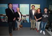 15 July 2015; Pictured at the launch of the GAA Dynasties exhibition at the GAA Museum are The Henderson family, of Kilkenny, from left, Ger, Noreen, John, Carmel and Gavin. The exhibition, housed on the ground floor of the GAA Museum, which runs until May 2016, is a celebration of the unique sporting achievements of some of the GAA’s most famous families and includes items from the Cannings, of Portumna, and Galway, the Kernans, of Crossmaglen and Armagh and the McHughs of Donegal. GAA Museum, Croke Park, Dublin. Picture credit: Stephen McCarthy / SPORTSFILE