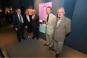 15 July 2015; Pictured at the launch of the GAA Dynasties exhibition at the GAA Museum are the Leahy's of Tipperary, from left, Eamonn, Jean, Michael, Pat and Seamus. The exhibition, housed on the ground floor of the GAA Museum, which runs until May 2016, is a celebration of the unique sporting achievements of some of the GAA’s most famous families and includes items from the Cannings, of Portumna, and Galway, the Kernans, of Crossmaglen and Armagh and the McHughs of Donegal. GAA Museum, Croke Park, Dublin. Picture credit: Stephen McCarthy / SPORTSFILE